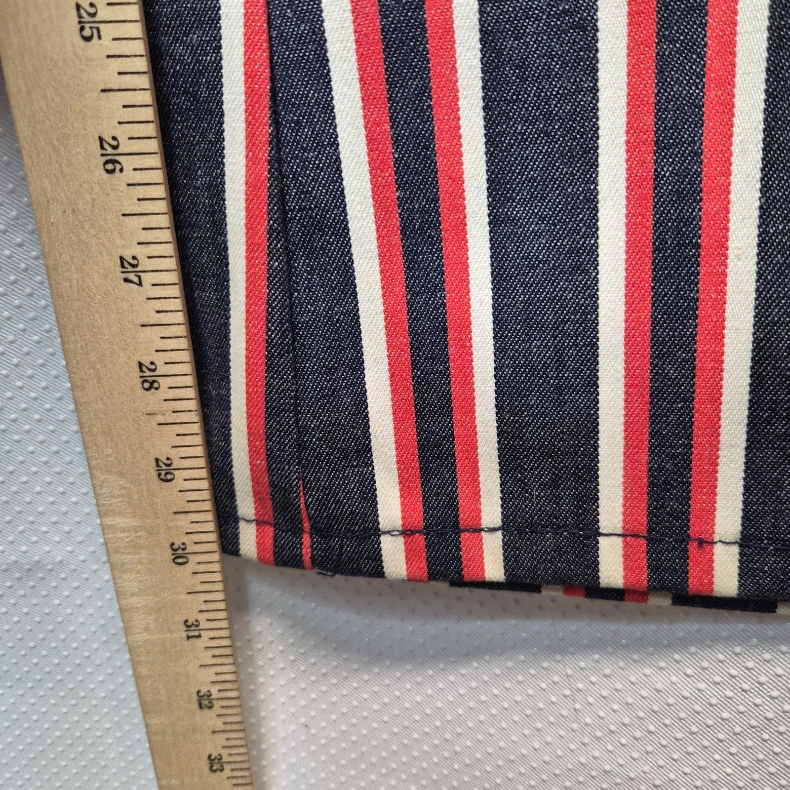 New Vintage 70s Flared Easy Riders Jeans by Barrow Red White Blue Striped 30×30