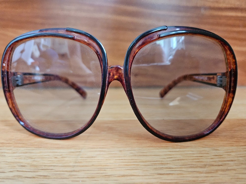 Vintage Renauld of France Oversized Tortoiseshell Sunglasses Retro Glam Jackie O