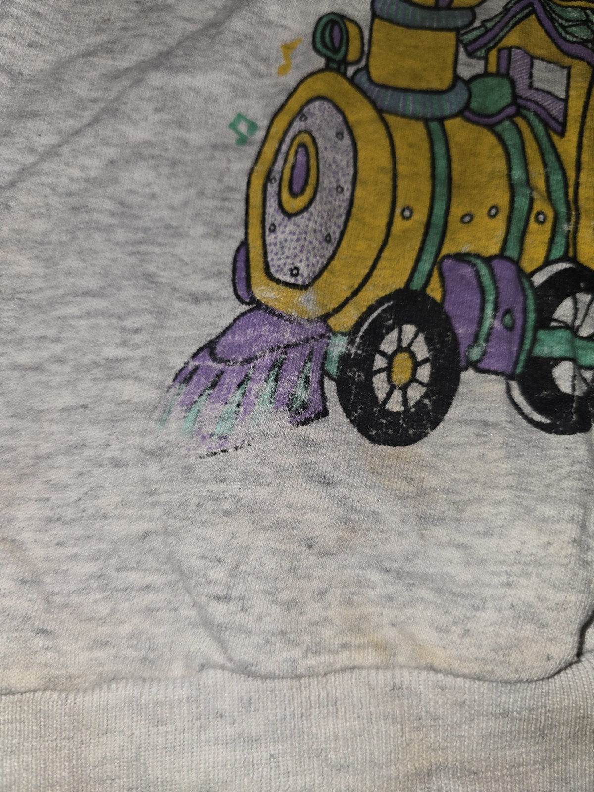 1992 Vintage Barney White Sweater Kids Size 4T #71