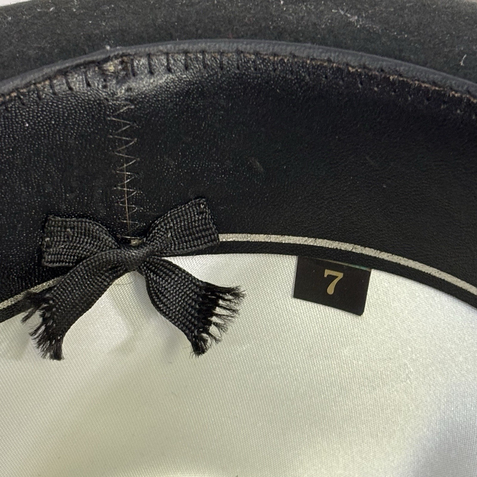 Vintage Dobbs Fifth Avenue Black Fur Felt Fedora Hat Size 7 – Genuine Feather