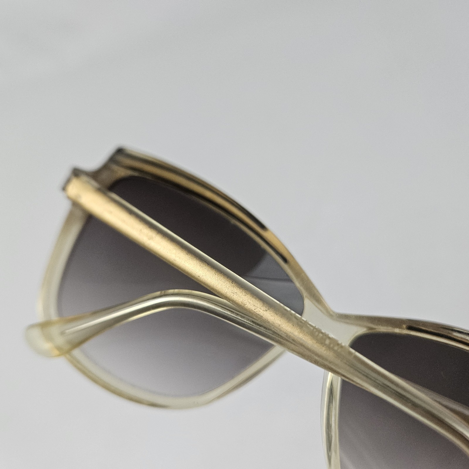 Cool Ray Sunglasses Oversized Clear Gold Butterfly Retro 1980’s Vintage