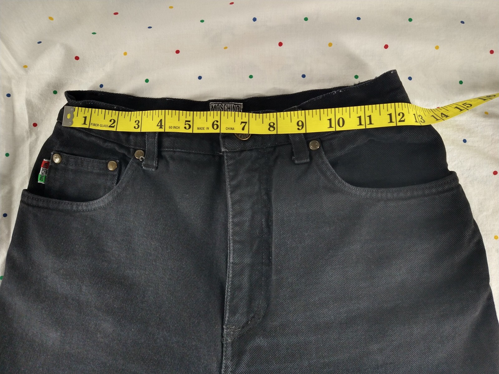 Vintage Moschino Women’s Jeans Pants W/Peace Sign On Its Pocket Size 29 CF