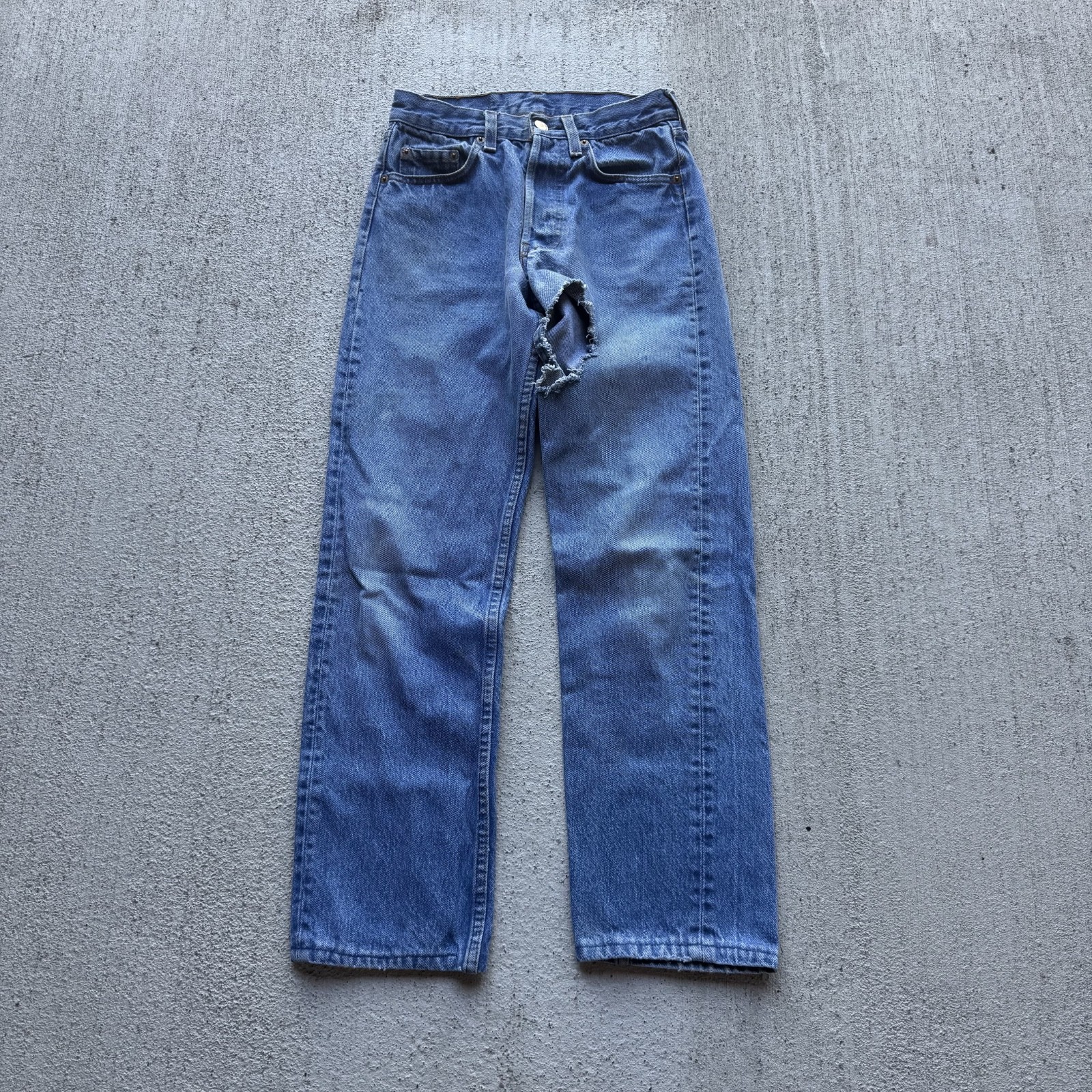 1980s Distressed Levi’s 501s Made in USA Jeans 25×26 “AS-IS”