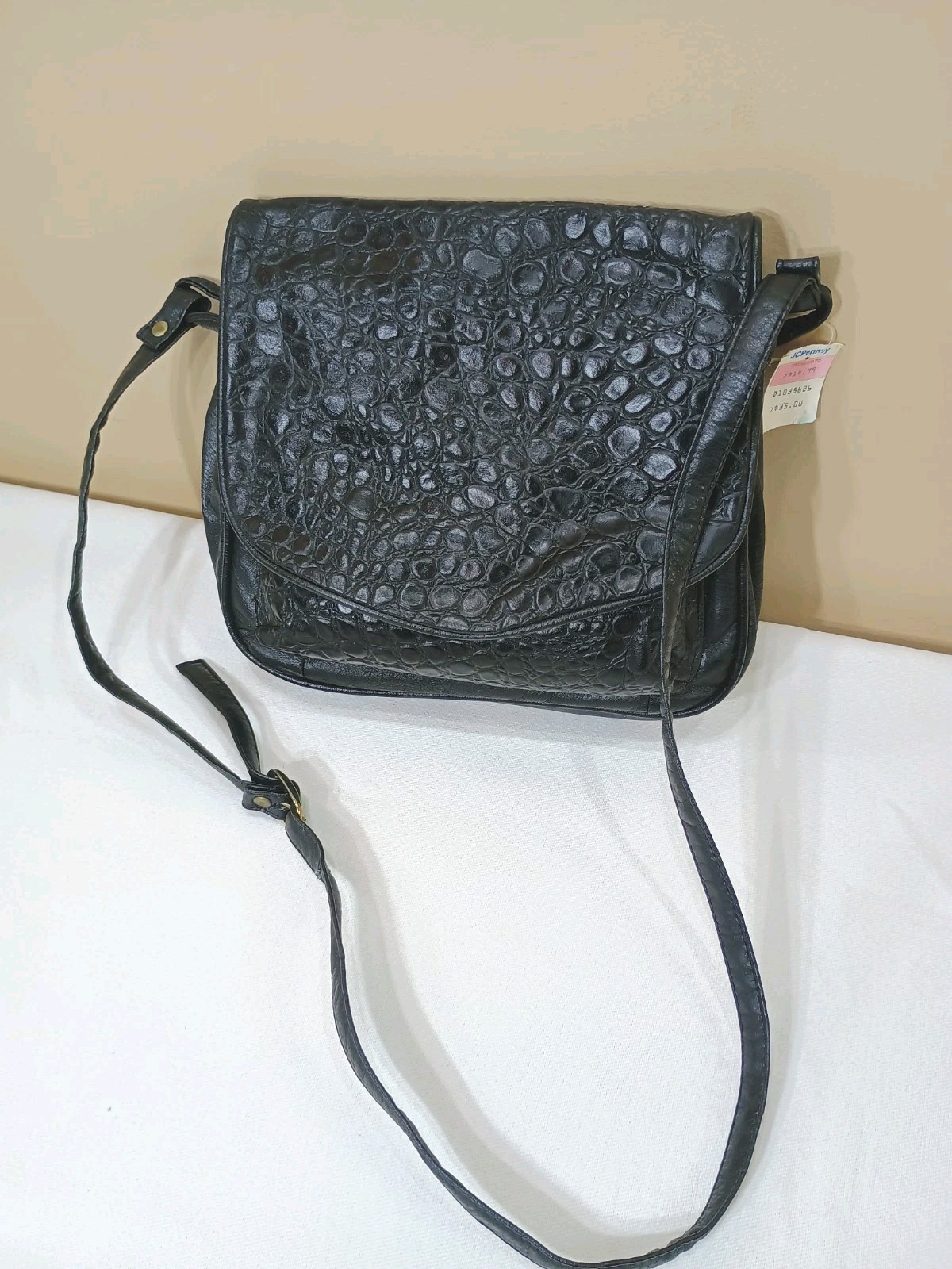 1980s Empress Purse Black Shoulder Bag Snap Made In Korea NWT
