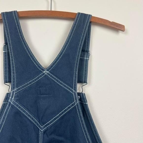 vintage 90s Dickies overalls dark denim jean bib jeans coveralls cotton grunge