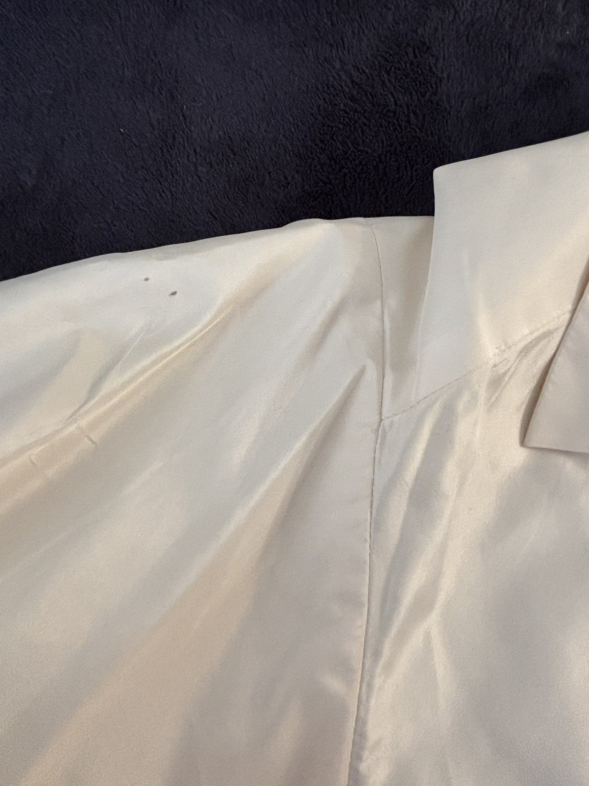Christian Dior Couture Vintage Bow Tie Puff Sleeve Silk Blouse Top CD Sz 6