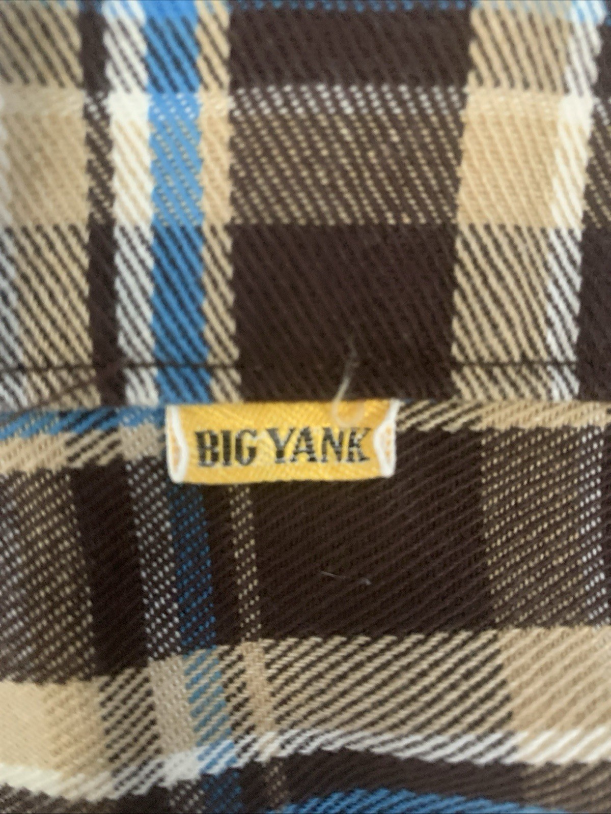 Vintage Big Yank 1970s-1980s Plaid Flare Trousers Bell Bottom Pants 32×32