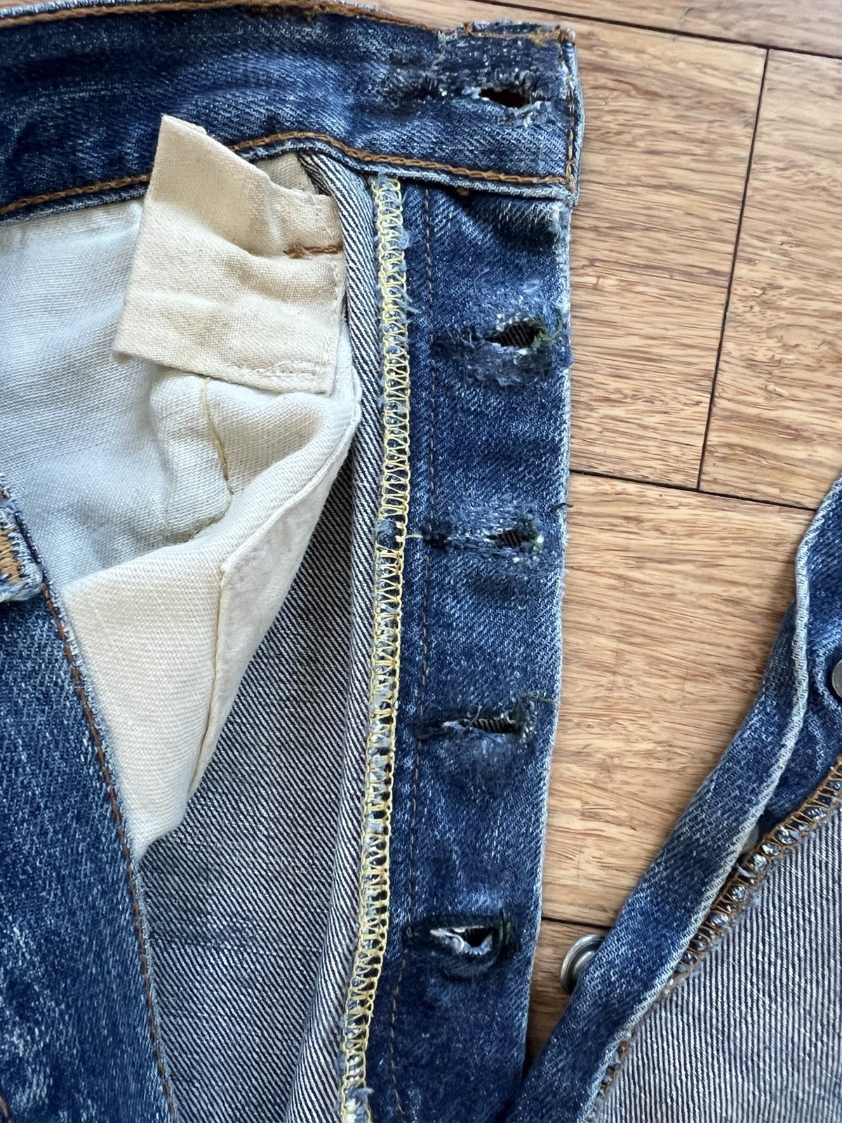 Levi’s 501 Big E Selvedge 34×30 Late 60s/Early 70s USA Vintage Chain Stitch