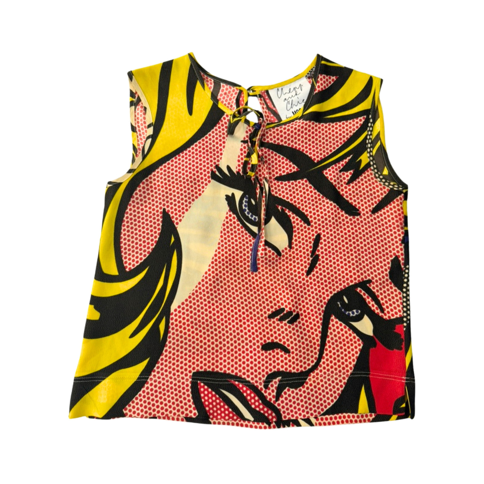 Moschino Cheap and Chic Roy Lichtenstein Pop Art Top