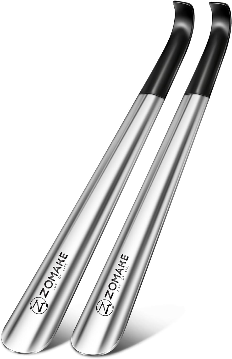 ZOMAKE Shoe Horn Long Handle for Seniors Men Women,Metal Long Shoehorn Boot Horn