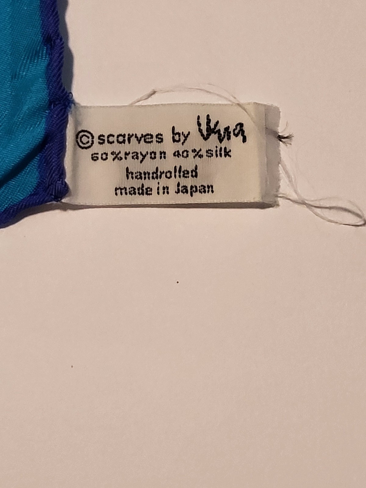 2 Vera Neumann Silk Square Scarves Ladybug Logo 25inx26in Geometric Pattern