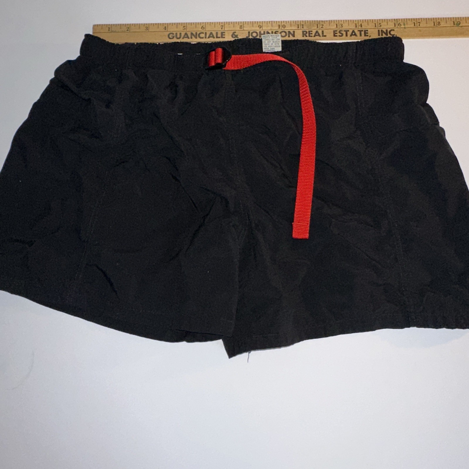 Marlboro Adventure Team Vintage 90s Men’s M Black Red Outdoor Trail Shorts Mesh
