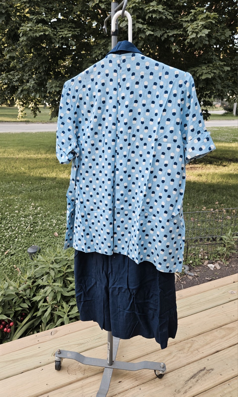 Lady in Waiting Maternity Fashion 1960s Vintage Blouse & Skirt Ensemble Sz 12