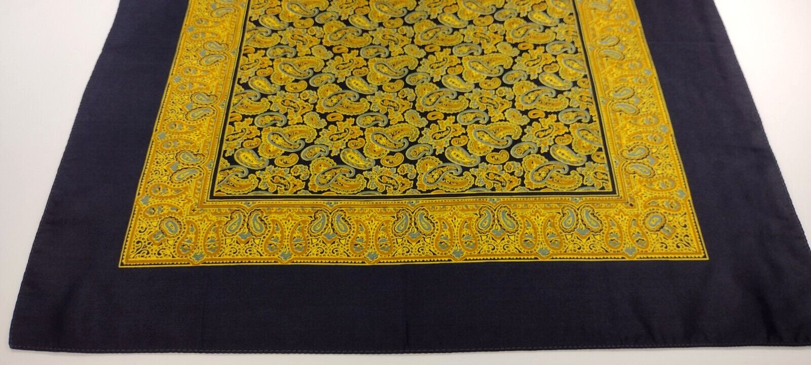 Antique 1920s 30s Silk Scarf Handkerchief Art Nouveau Hand Printed ENGLAND