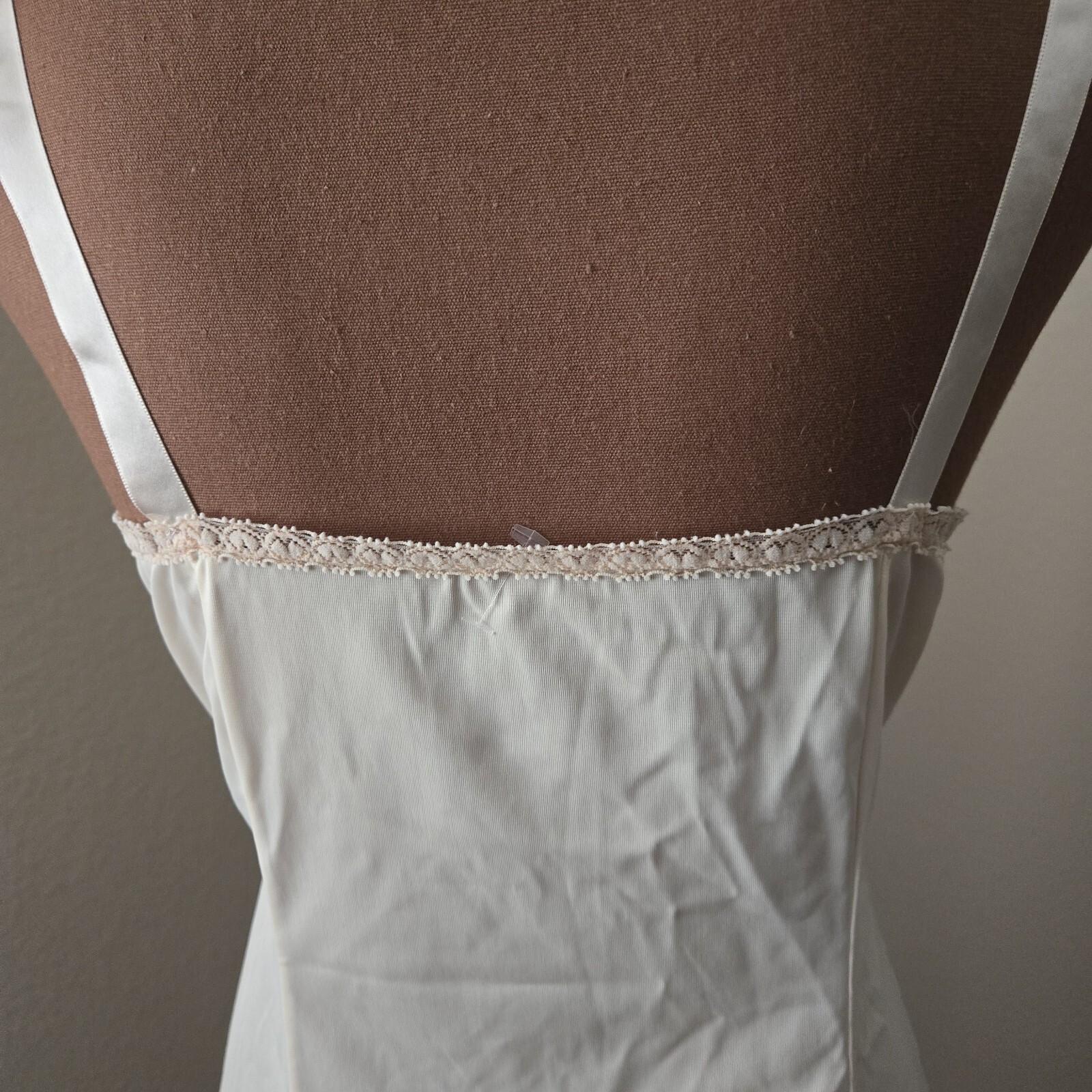 Wondermaid Slip Dress Lingerie Lacy Ivory Non Cling Sz 36 Union Made