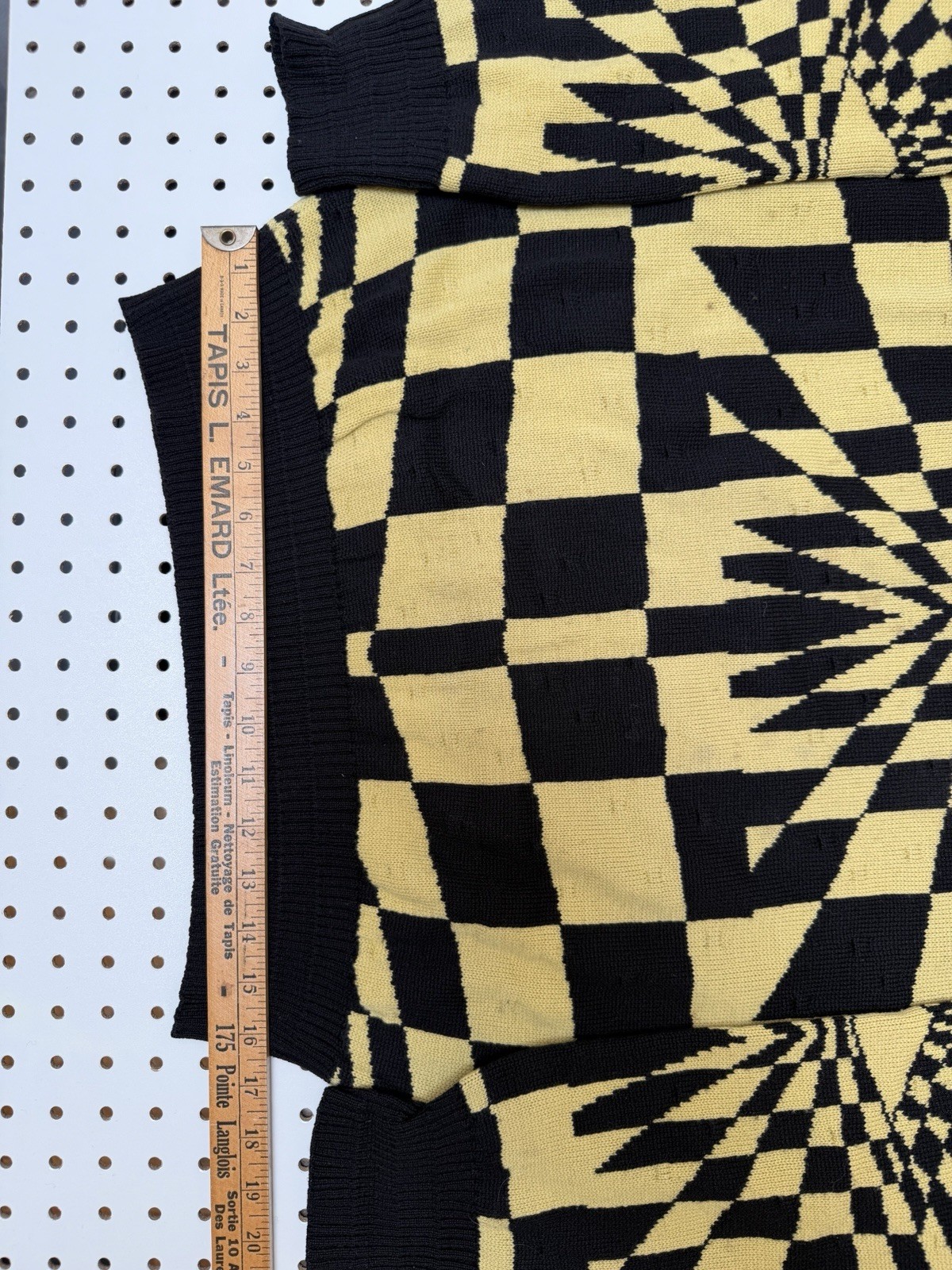 Vintage Versace Sweater 80s/90s Geometric Knit Wool Sz. L