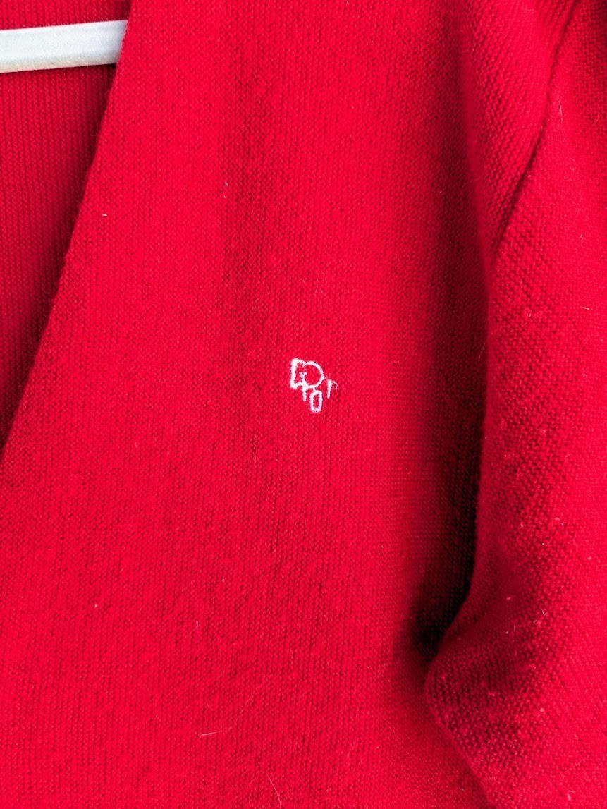 Authentic Vintage Christian Dior Button-Up Cardigan Sweater