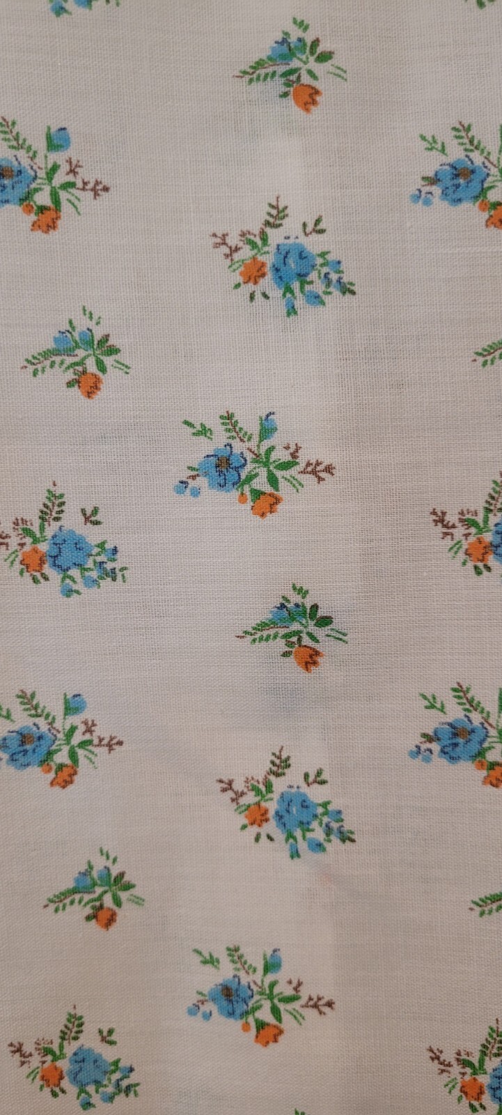 Vintage Polyester And Baumwolle Flowered House Coat