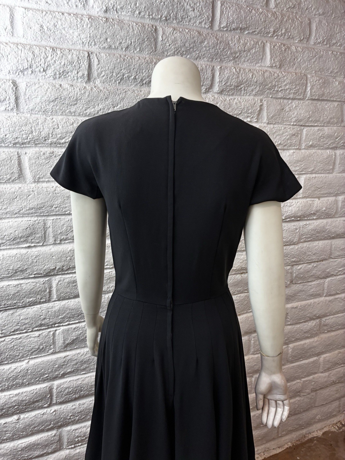 Suzy Perette Black Dress Size 7 Vintage Antique Dress