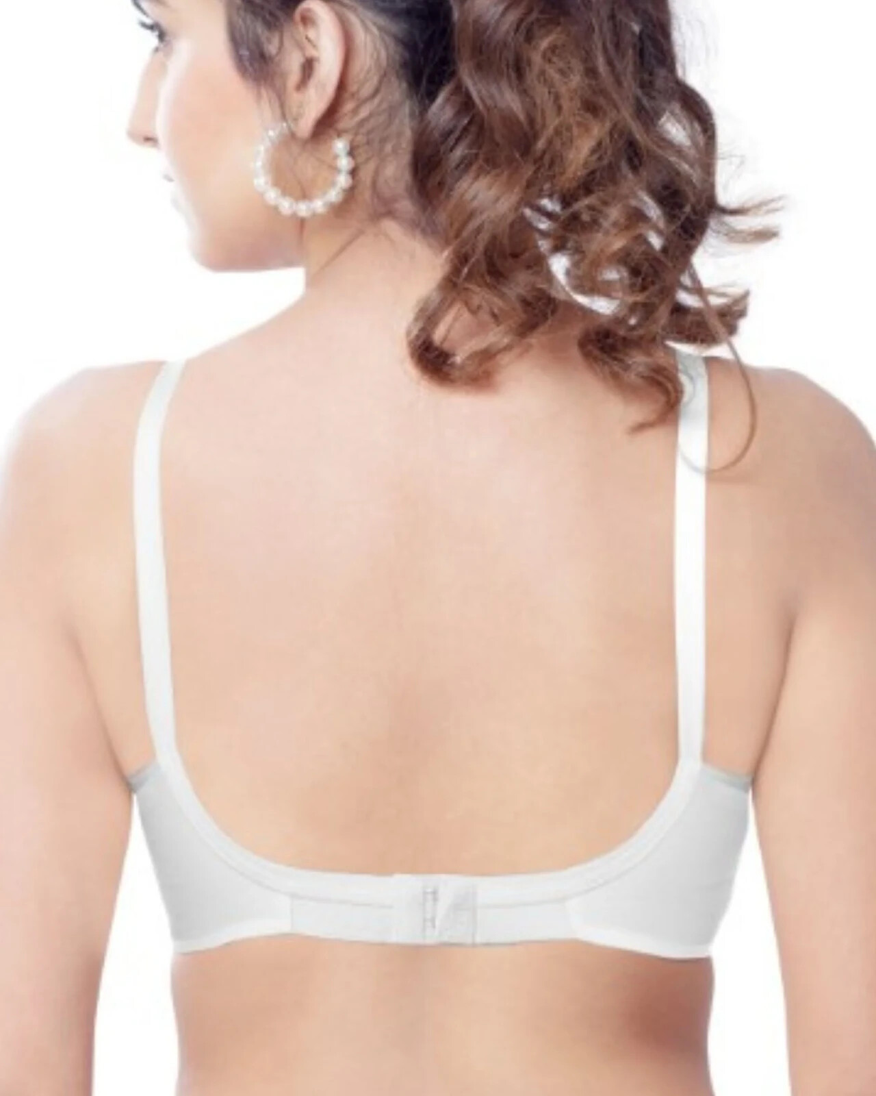 Padded Bullet Bra Organic Cotton – Vintage Retro Bra (Plus Size Available) White
