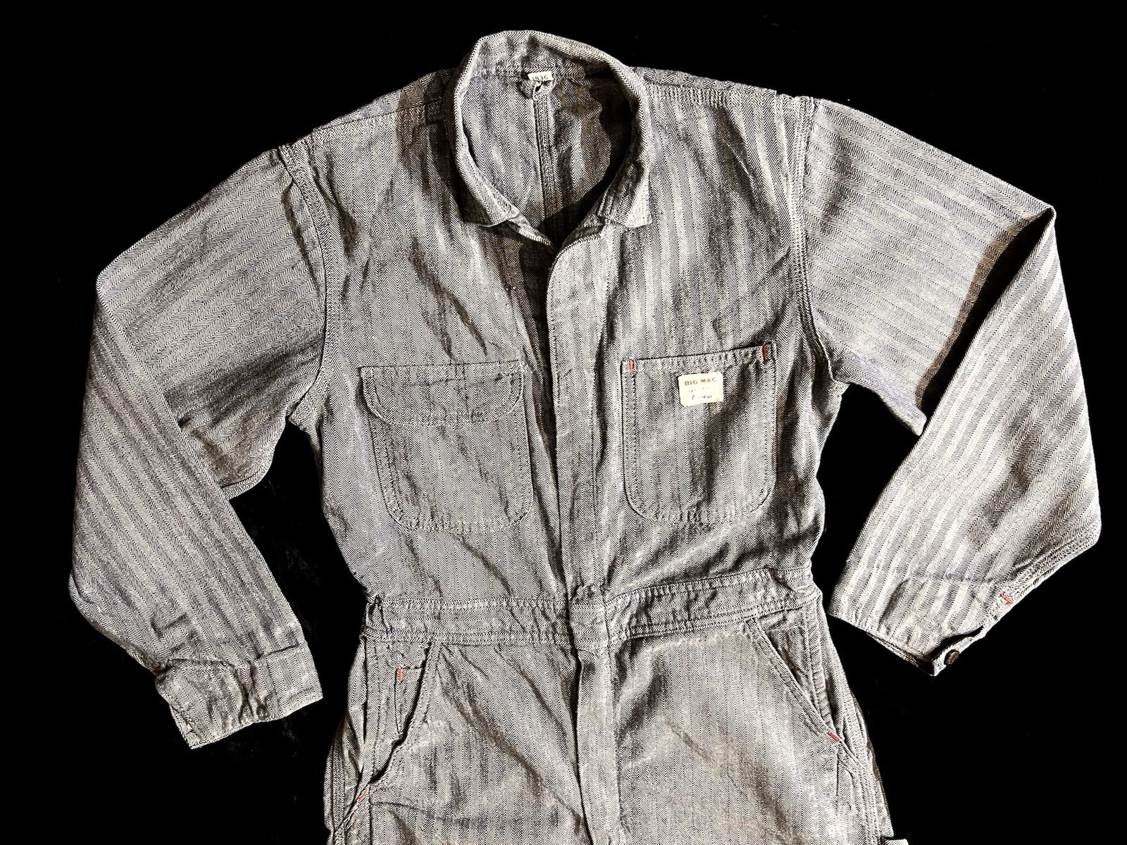 Vintage 60s Dead Stock NOS Big Mac Penney’s Sanforized Denim Coveralls 38R