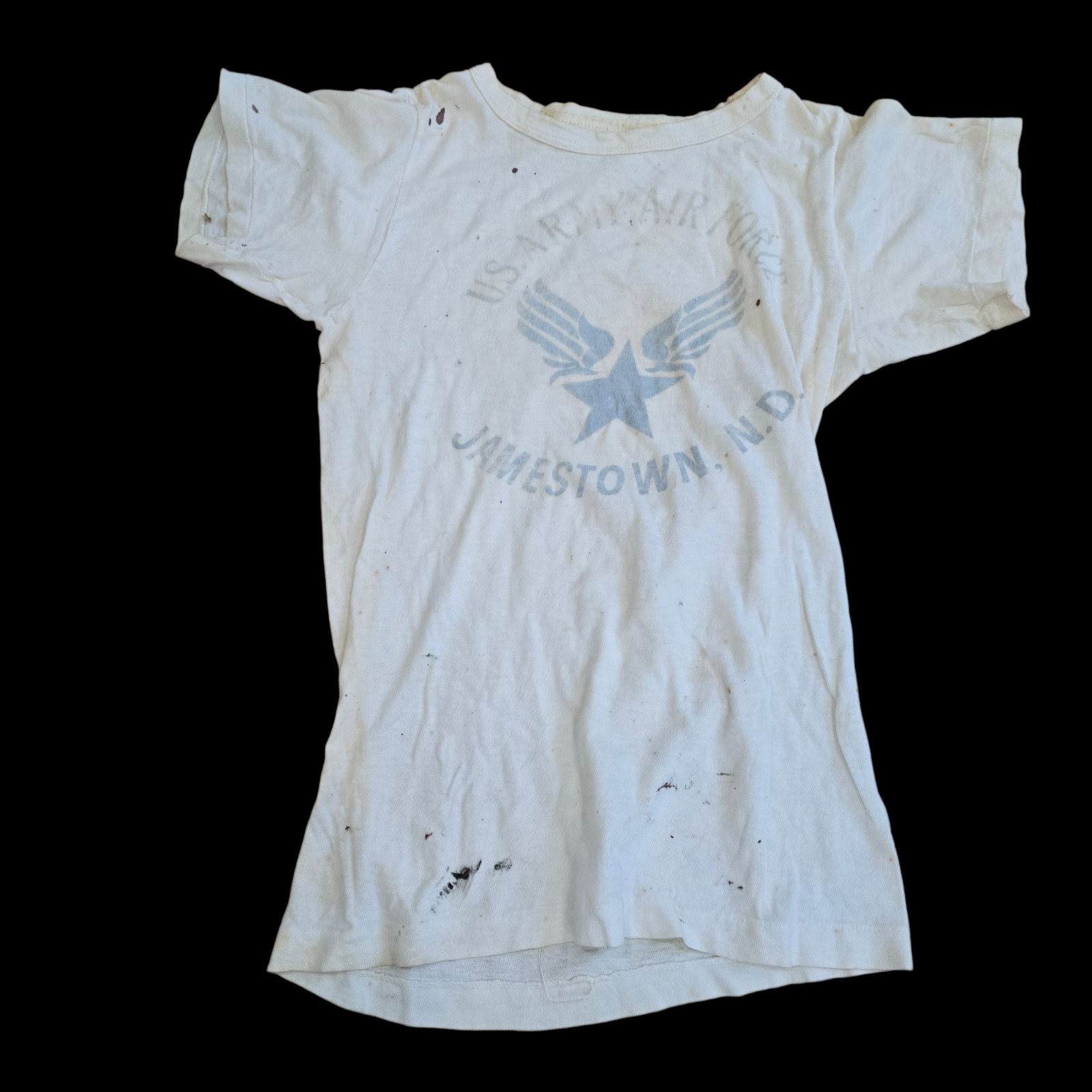 WWII US Army Air Force PT T-shirt Jamestown N. D. Original