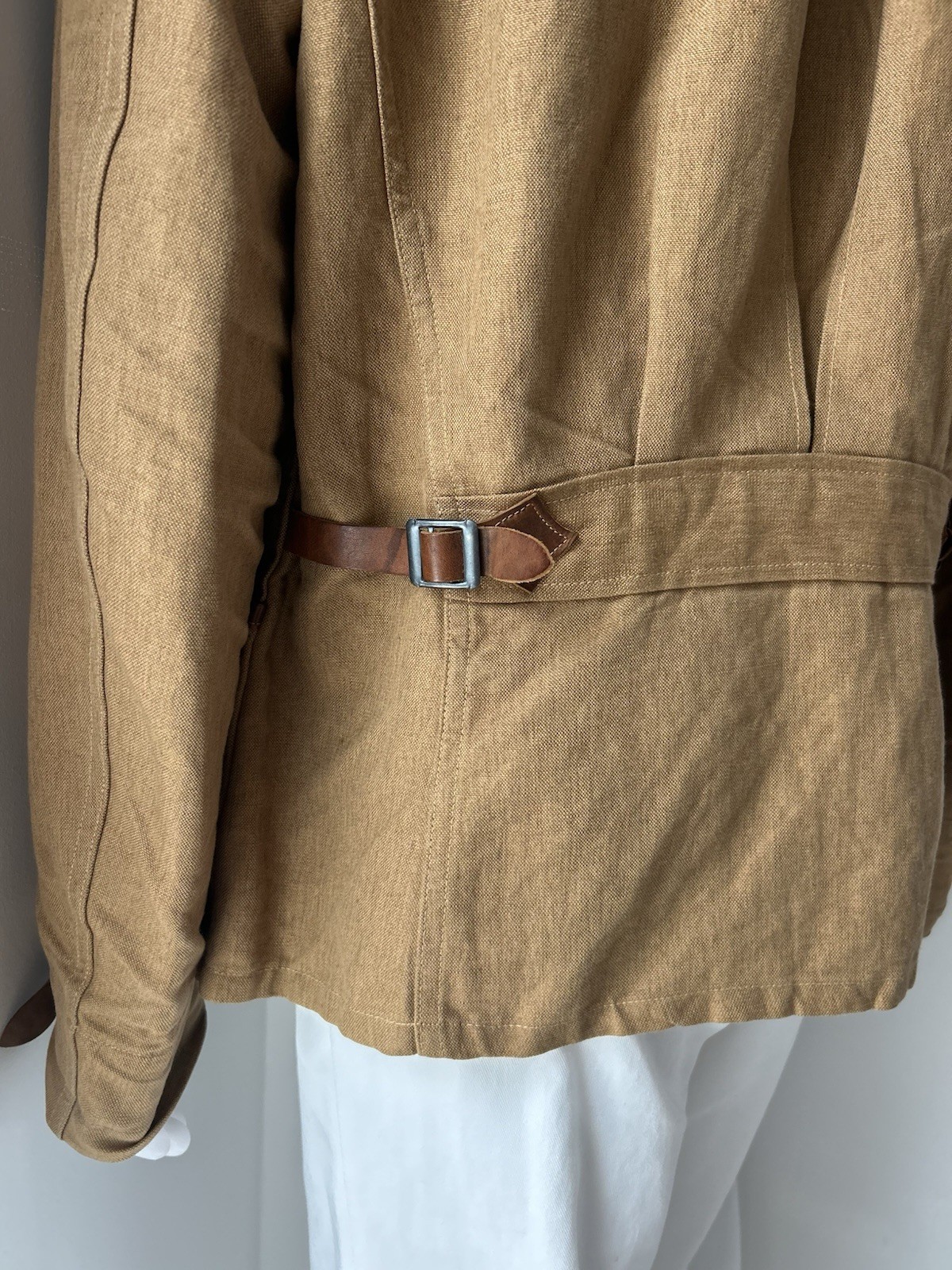 Mister Freedom MFSC Chaparral Blouse Brown Linen Canvas Jacket Size 40 Japan