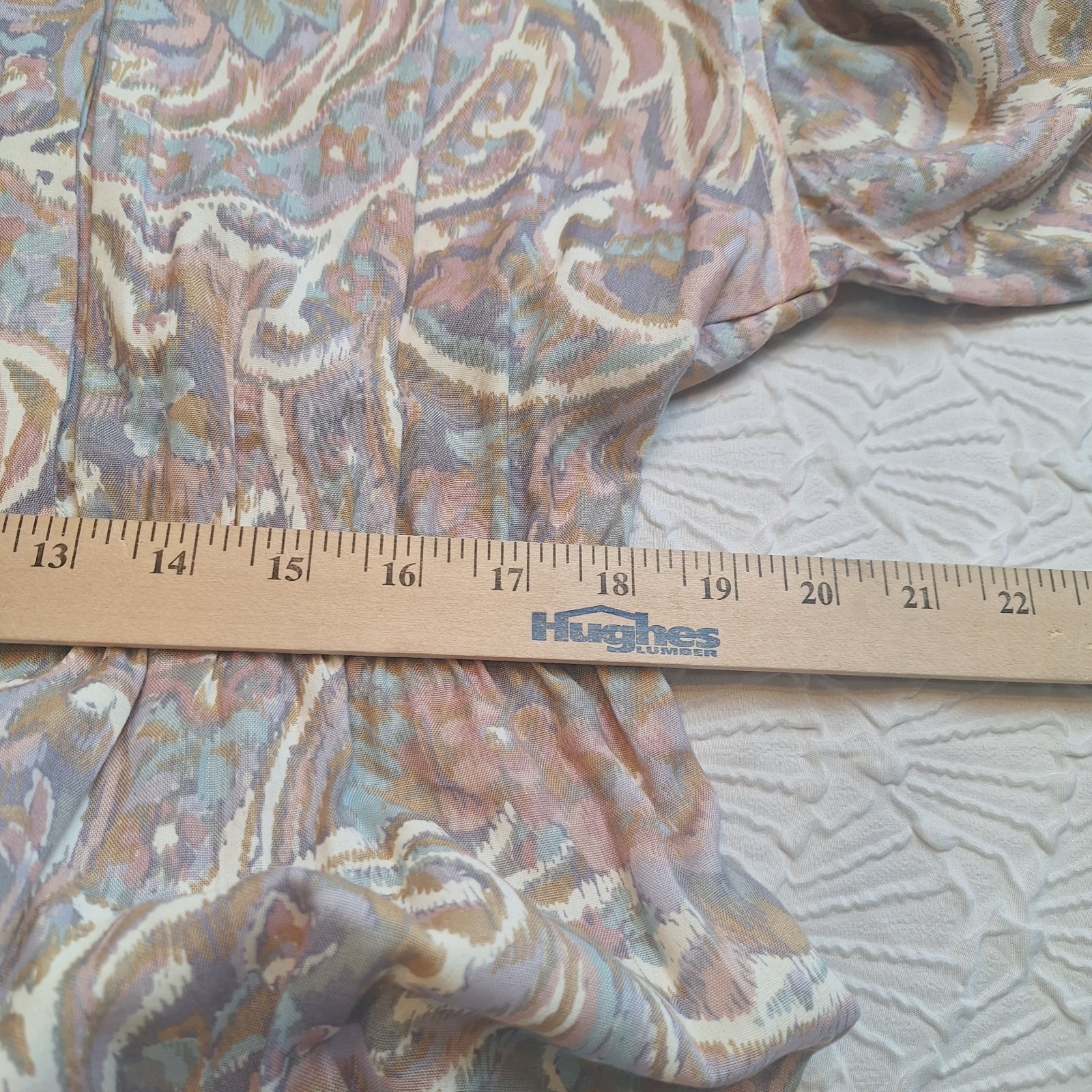 Vtg NWT 80s Leslie Faye Paisley Long Sleeved Dress, Sz 10