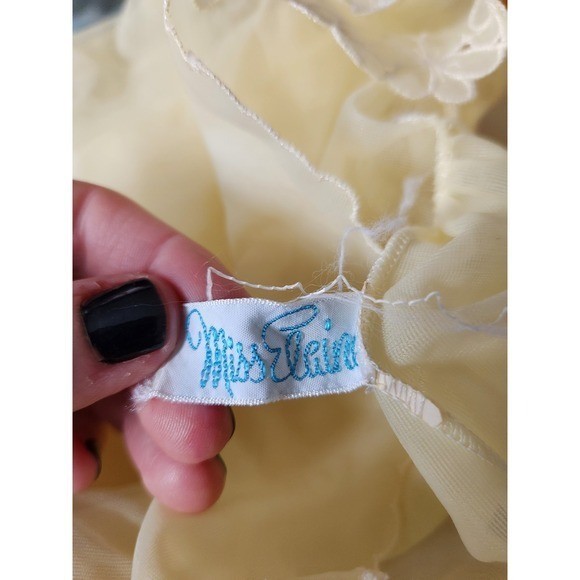 60s/70s Sheer Yellow Robe