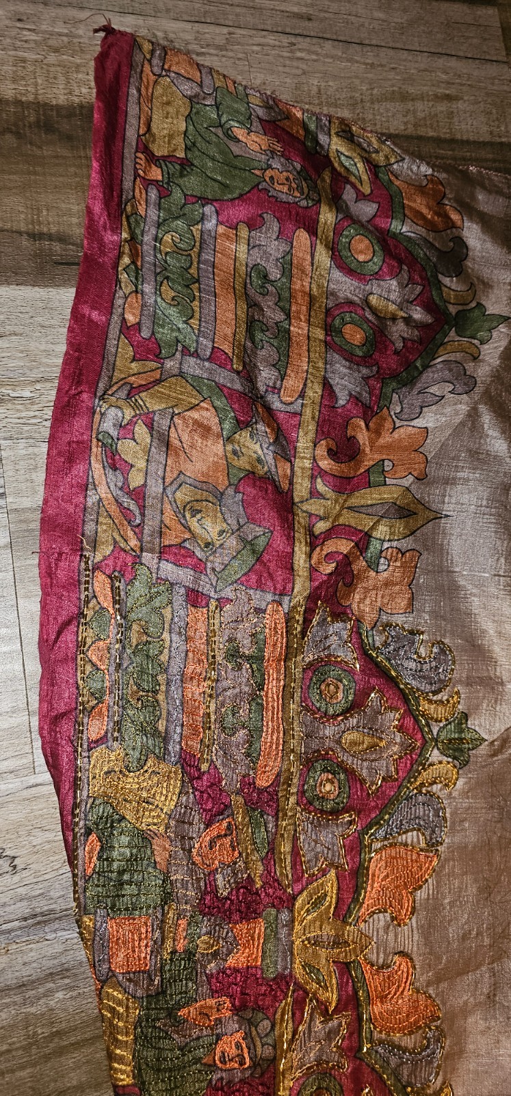 Vintage Hand-Embroidered Saree