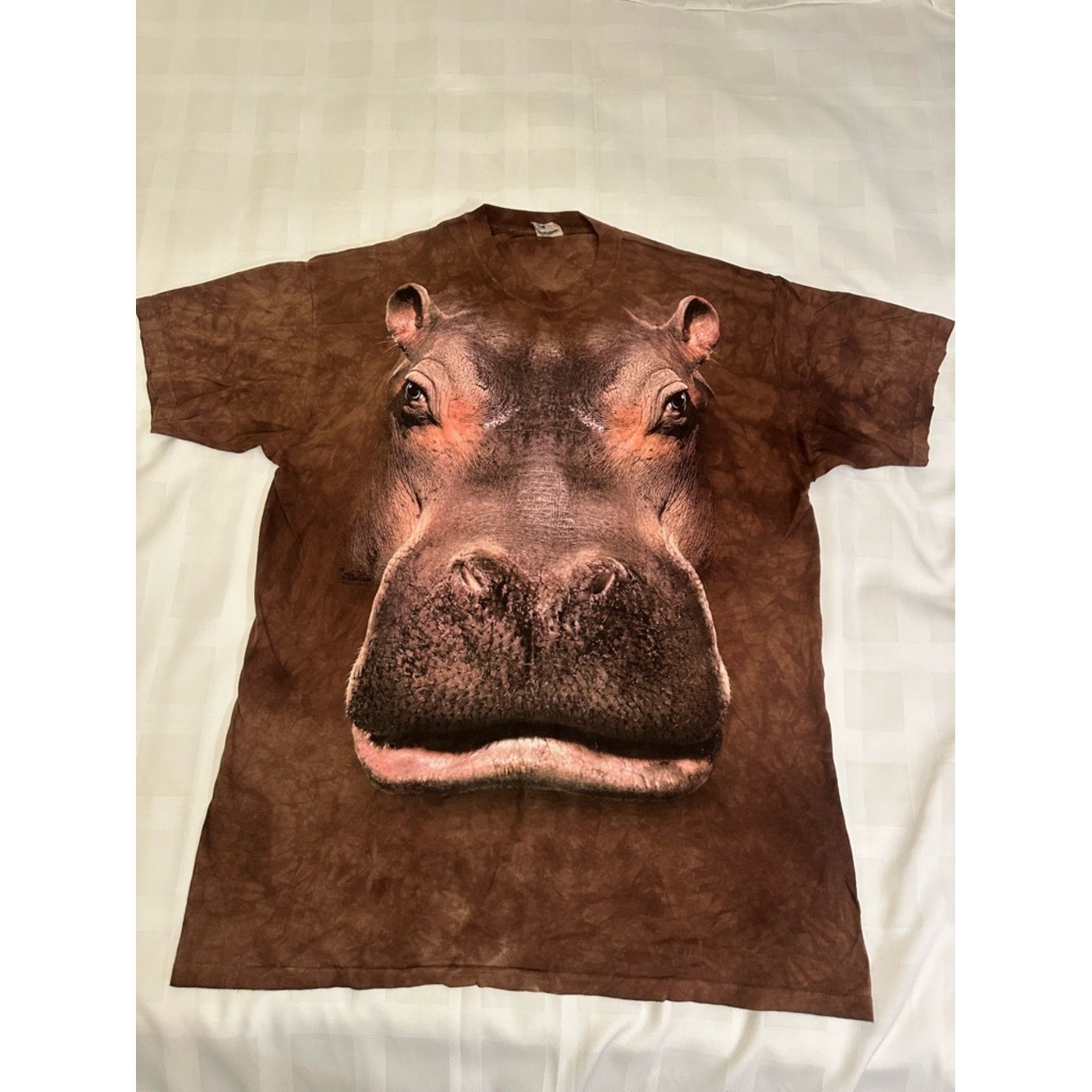🦛🤎🦛 The Mountain 2XL Hippo Head Classic Cotton T-Shirt—Worn once!