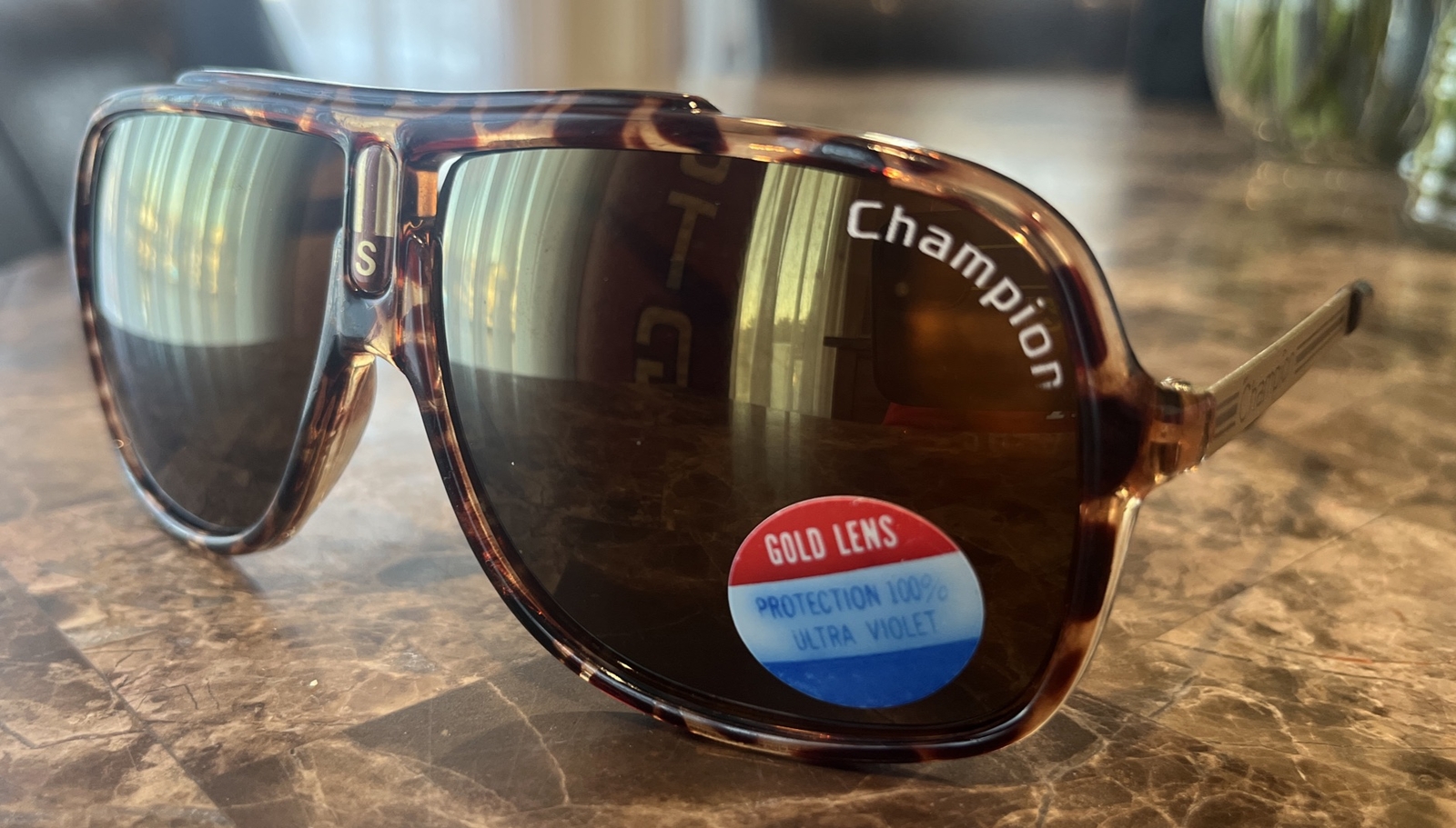 Original 1980’s Aviator Champion S 462 Tortoise Frame 100% UV IFR Sunglasses NOS