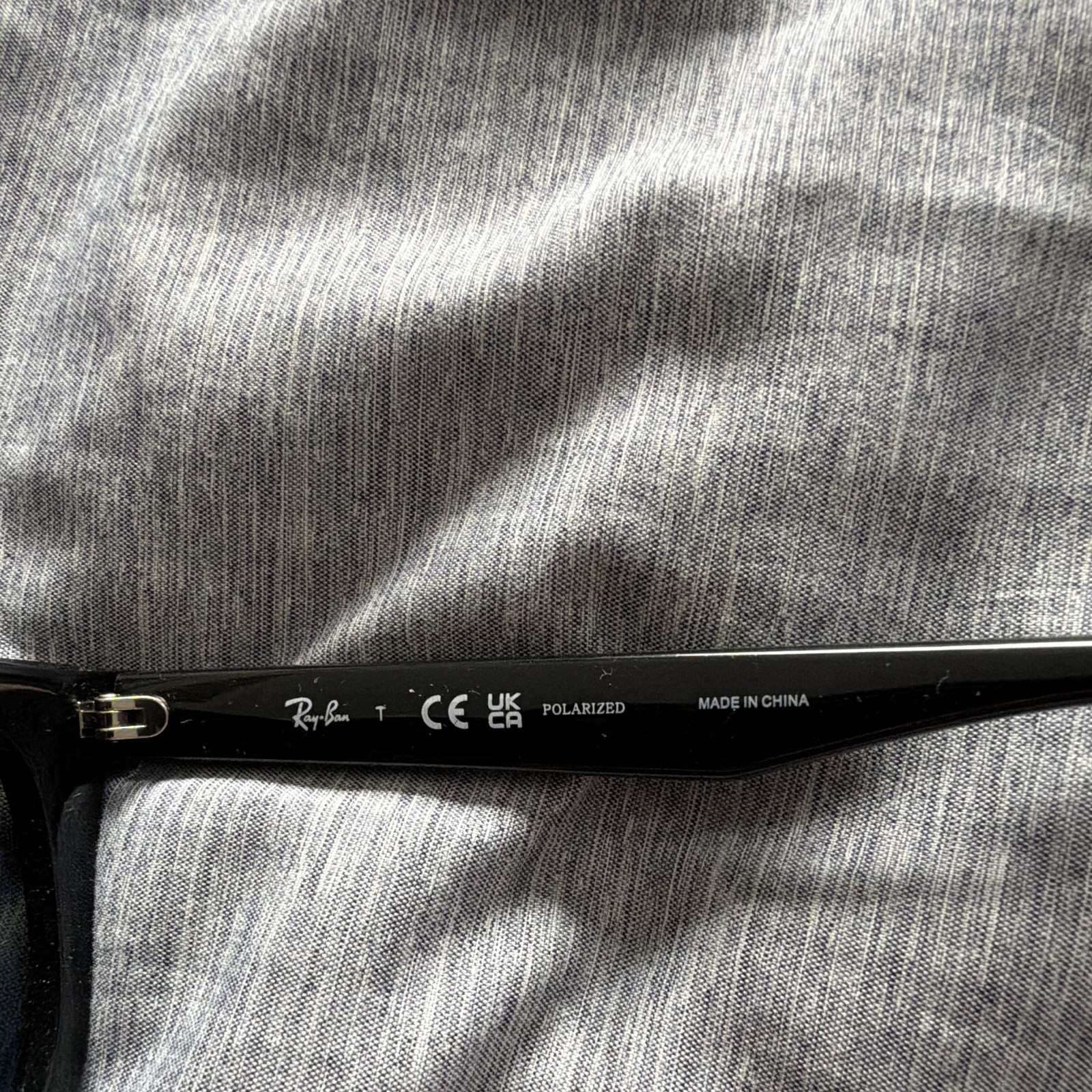Ray-Ban RB4420 Polarized Wayfarer Sunglasses Black Frame/Black Lens 145mm