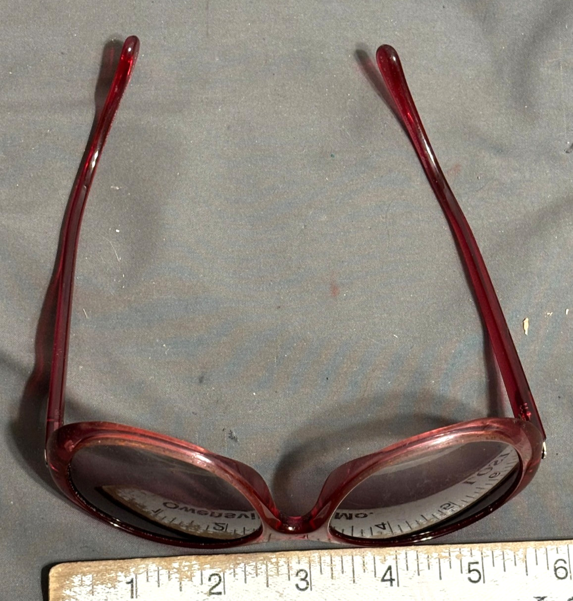 Vtg Y2K DOLCE GABBANA 8085 Ruby Red OVERSIZED women men SUNGLASSES 1785/8H 58/18