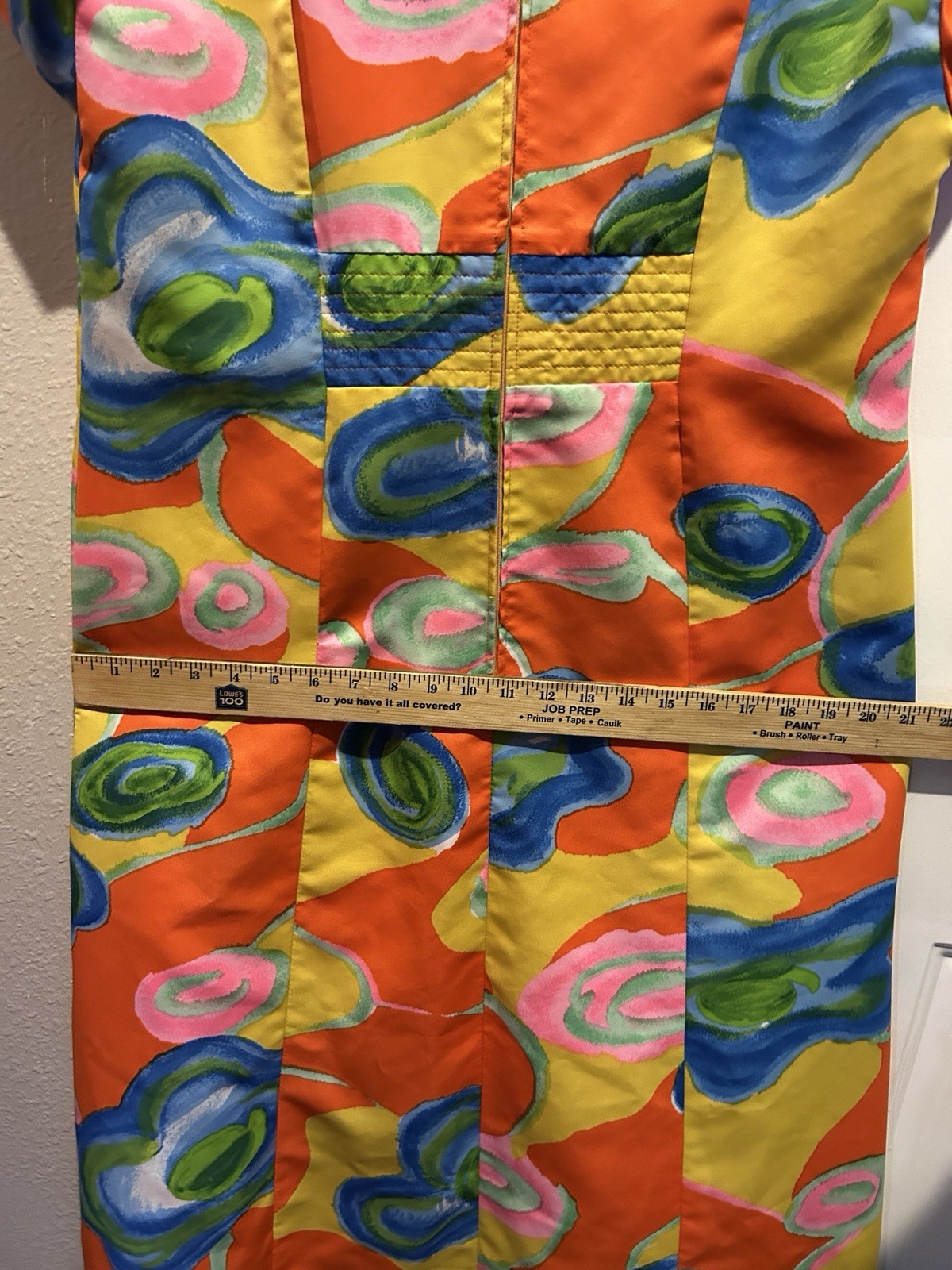 Vintage Tori Richard Dress Womens 16 Orange 70s Honolulu Psychadelic Swirl Maxi
