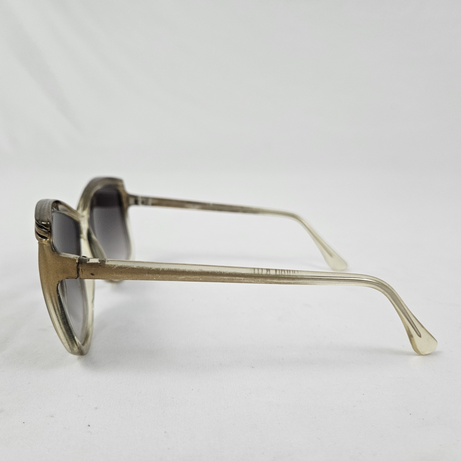 Cool Ray Sunglasses Oversized Clear Gold Butterfly Retro 1980’s Vintage
