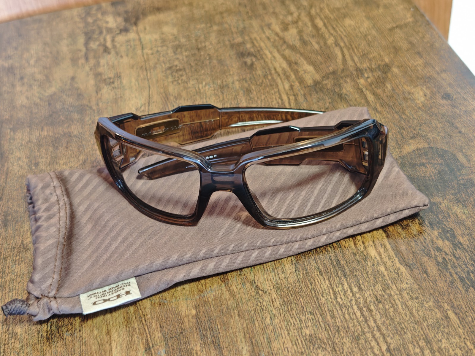 VINTAGE OAKLEY OIL DRUM ACETATE SUNGLASSES FRAME MADE IN USA 58/17