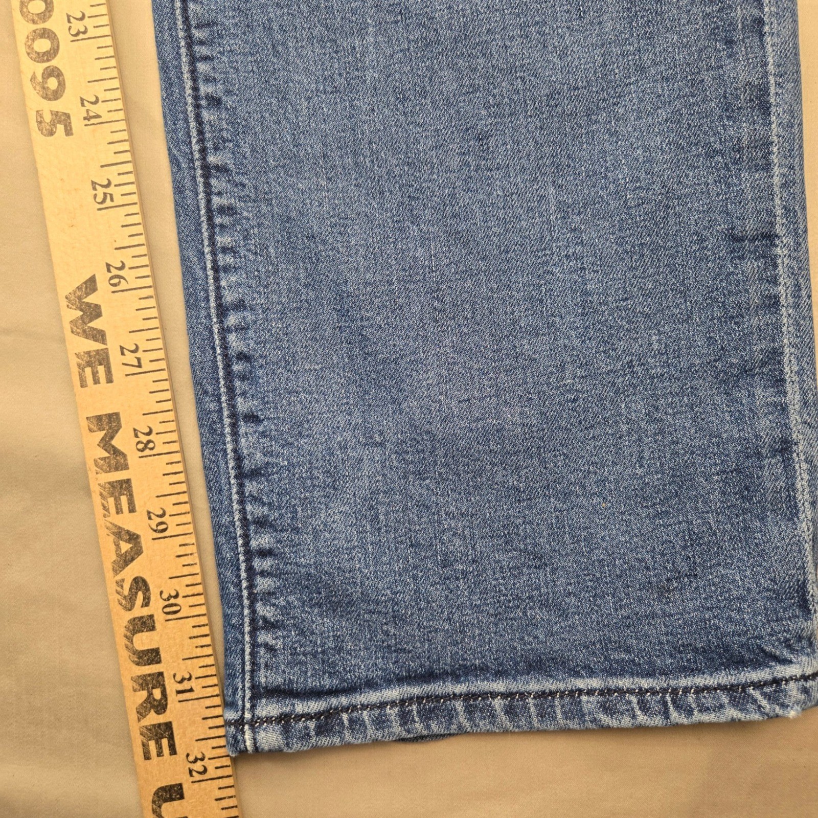 Bonobos Mens Blue Medium Wash Stretch Straight Leg Jeans 35×32 BNX-201 BLW36