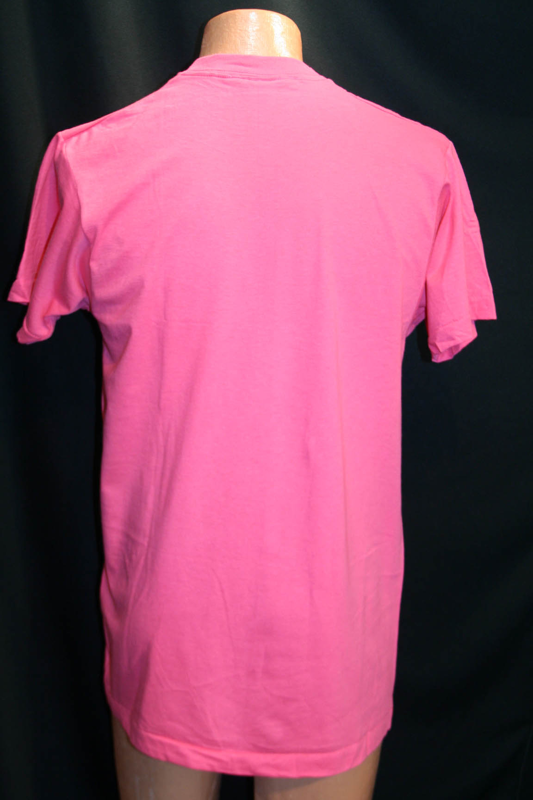 NOS Mens M Vtg 80s Pocket T-Shirt USA BLANK Fruit of the Loom 100% Cotton PINK