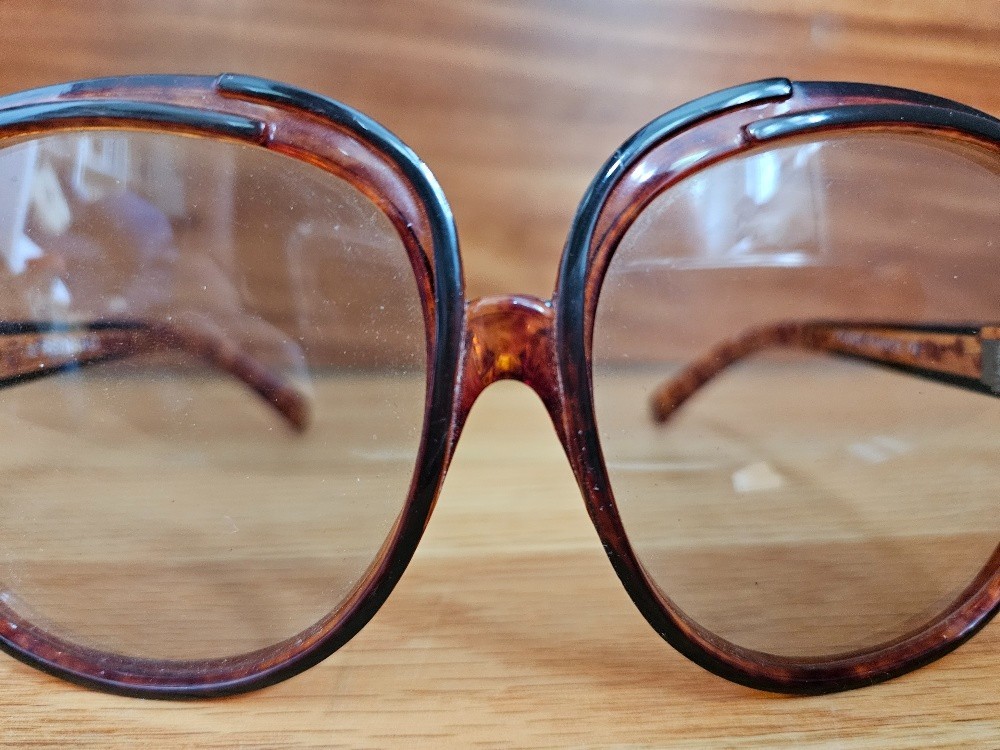 Vintage Renauld of France Oversized Tortoiseshell Sunglasses Retro Glam Jackie O