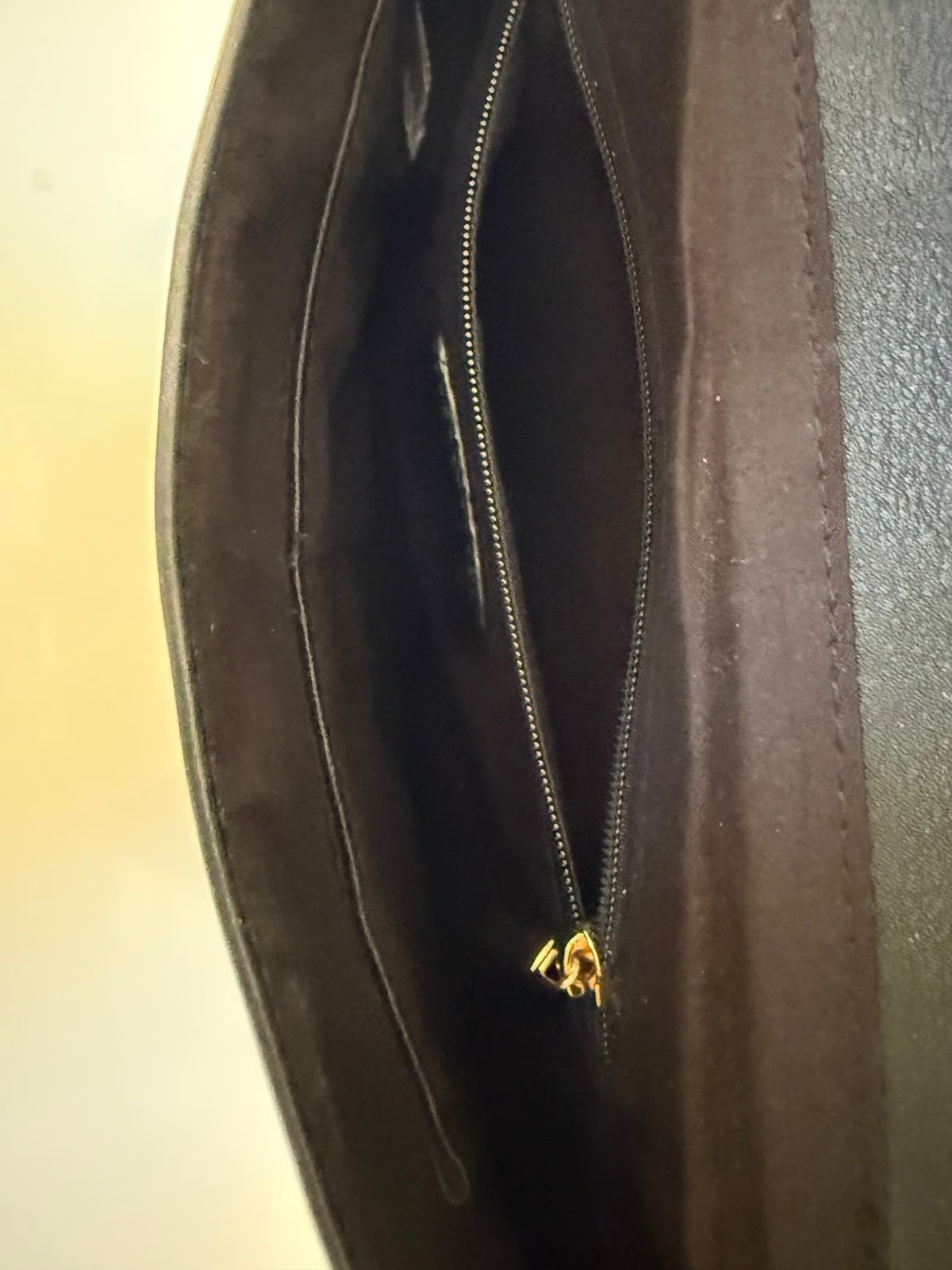 Imoshion IM Black Studded Envelope Clutch | Vegan Leather Gold Accent Bag