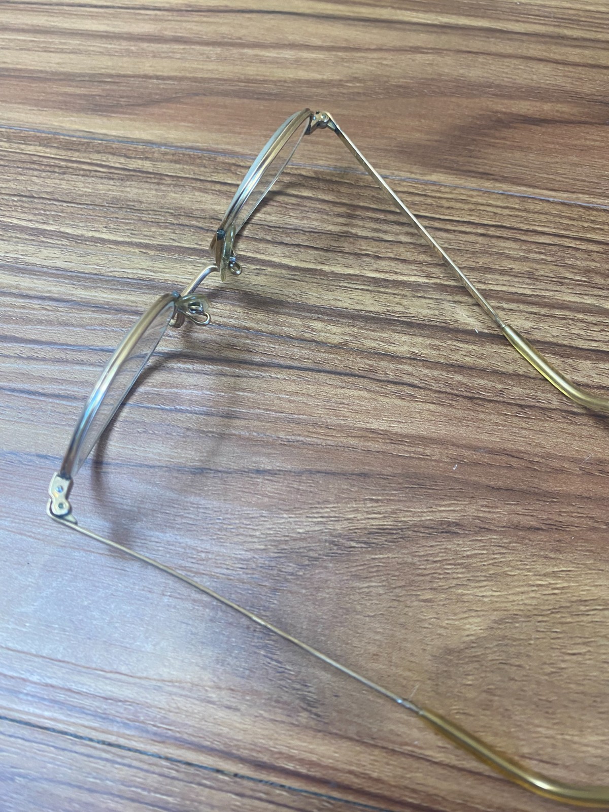 Vintage Shuron 5 1/4 USA 12K GF Round Oval Eyeglasses Frames Gold Filled Optical