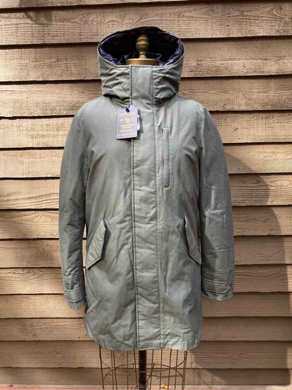 Woolrich John Rich Mens Mountian Parka Green Blue Cano Small NWT Msrp 1150