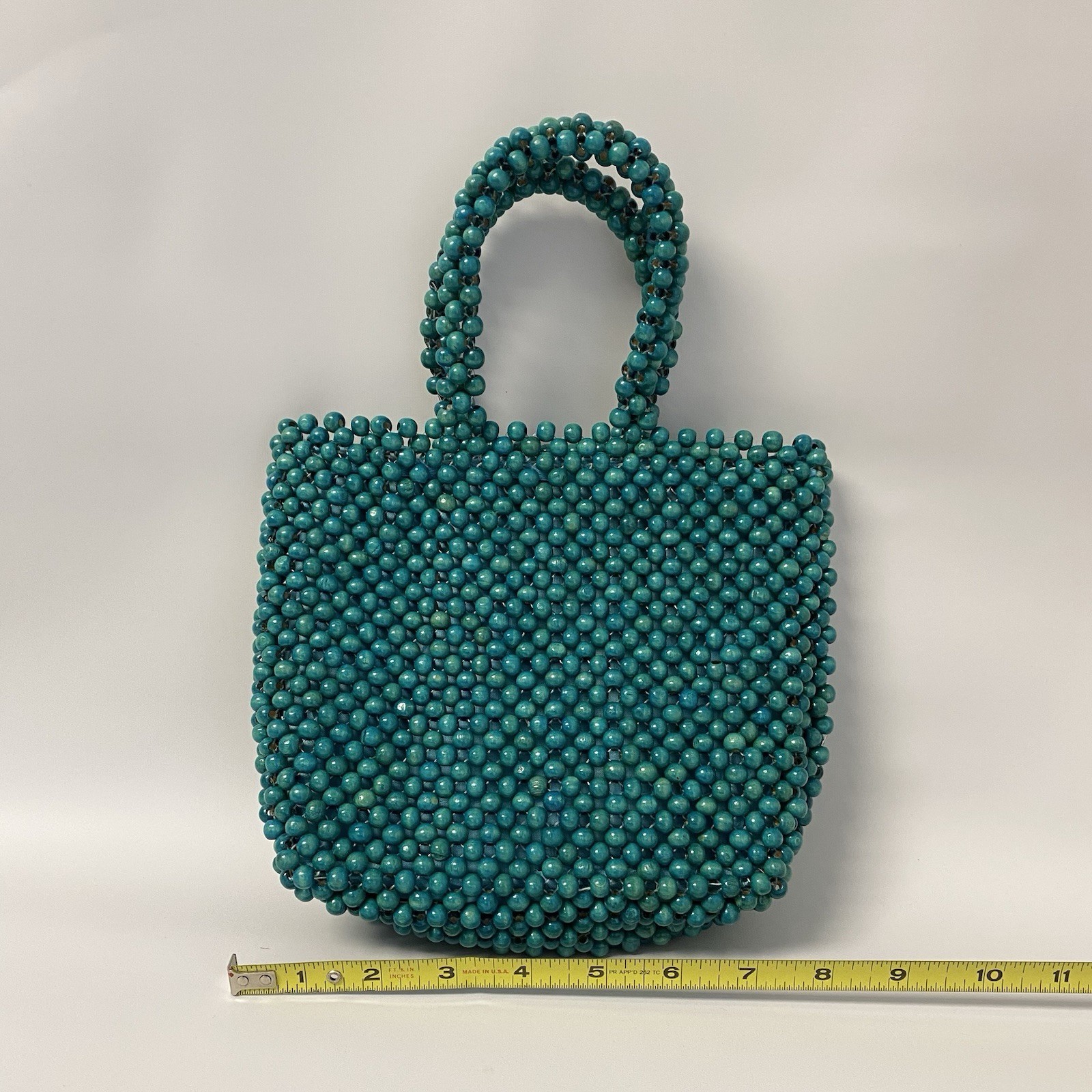 Wooden Bead Vintage Purse
