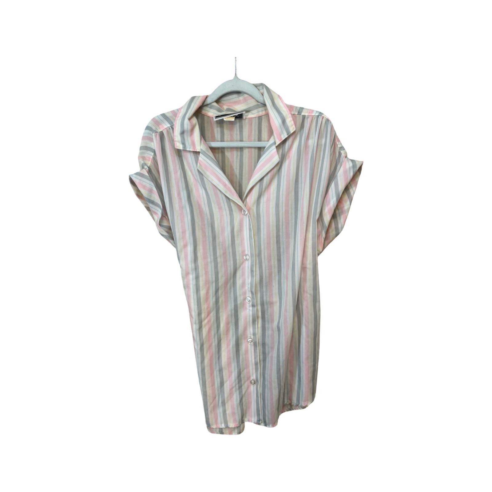 Vintage 60s/70s Mystery Lot of 5 Button Blouses Women’s Polyester, Cotton &Blend