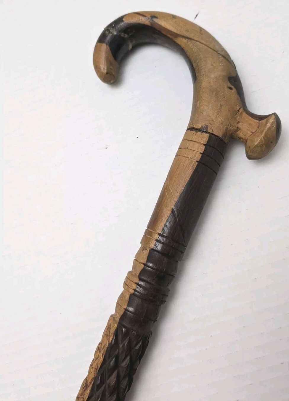 #2 Walking Cane Stick Hand carved Walking Stick Carved 40 Inches