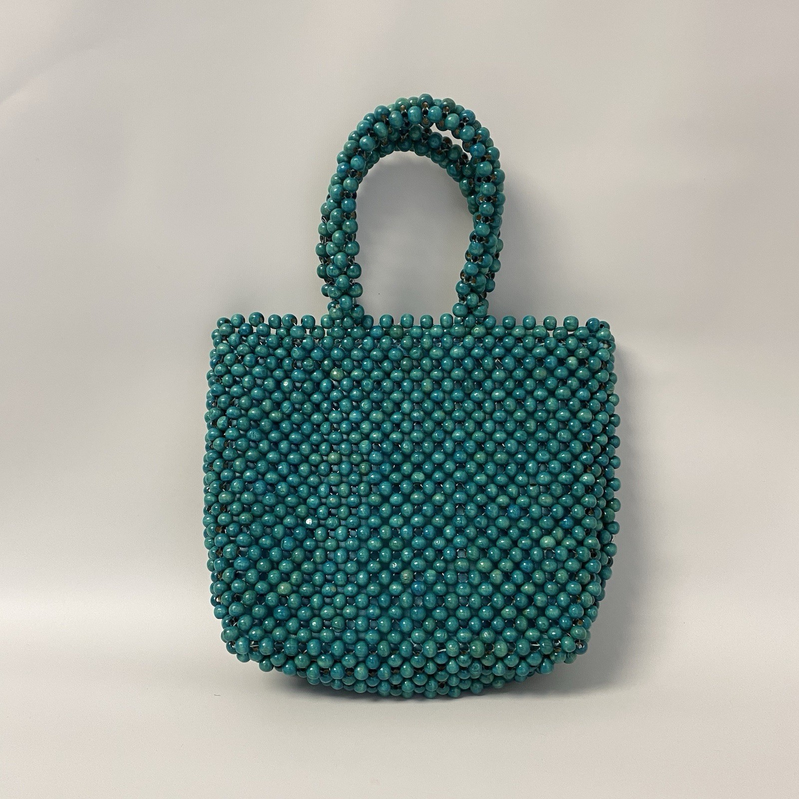 Wooden Bead Vintage Purse