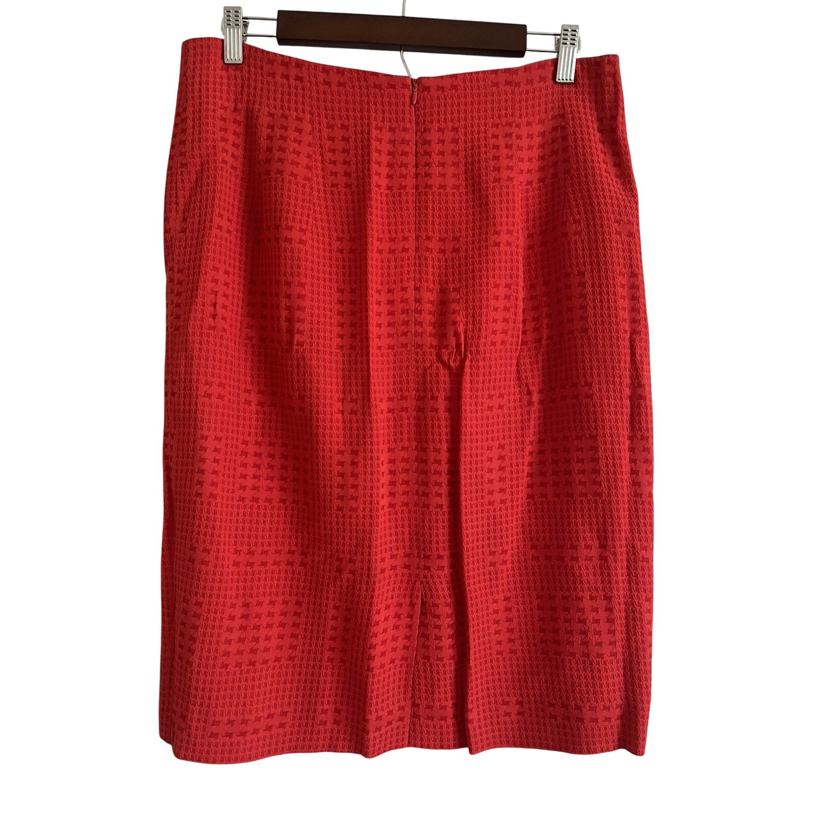 Vintage Christian Dior Y2k Red Double Breasted Skirt Suit Set Size 12