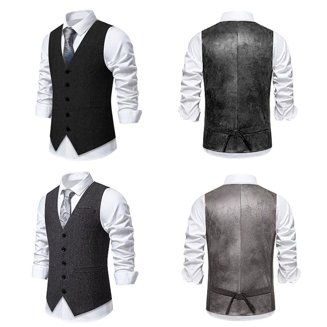 Hot Men Casual Business Office Wedding Lightweight Waistcoat Slim Fit Suit Vest