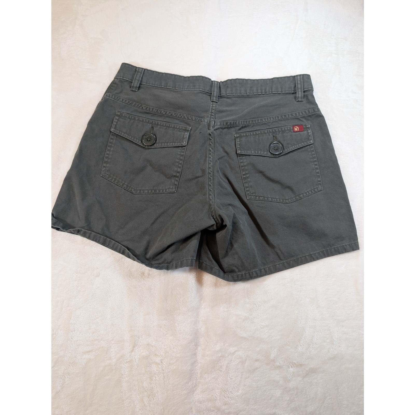 Nautica Jeans Co Womens Shorts Size 6 Olive Green Cotton Vintage Utility Y2K